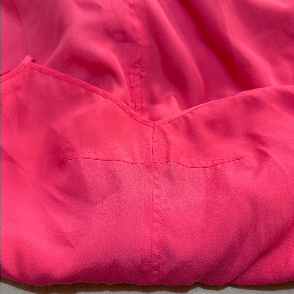 J. Crew Factory Hot Pink Mini Dress Size 10 - Picture 11 of 13